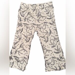 BABY GAP white and Black Glitter Unicorn Pants. 🦄